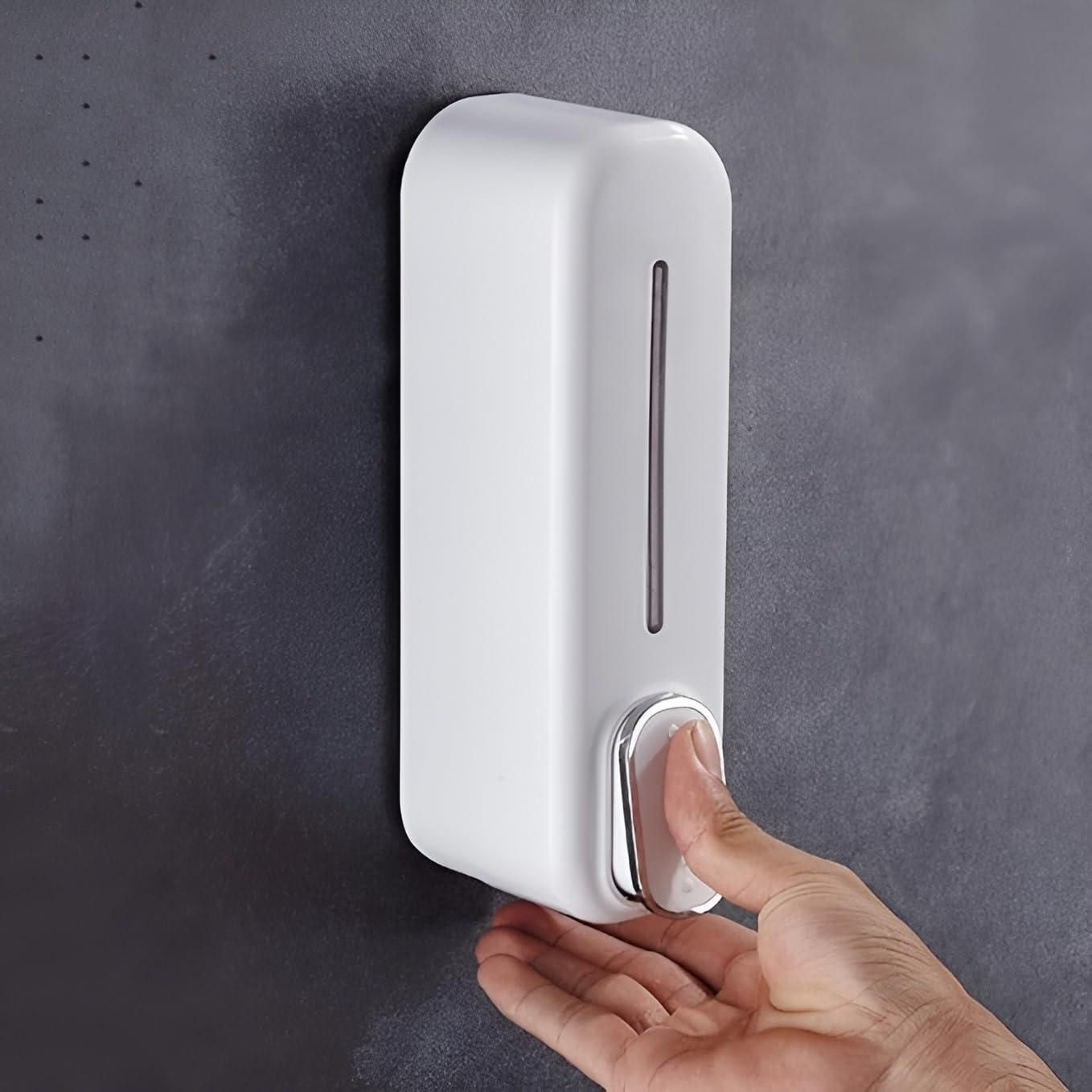 🏠 Premium Wall-Mounted Soap Dispenser - Hygienic Press Manual Home Essential