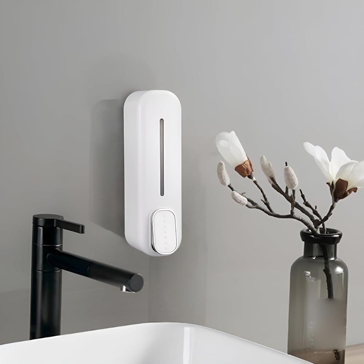 🏠 Premium Wall-Mounted Soap Dispenser - Hygienic Press Manual Home Essential