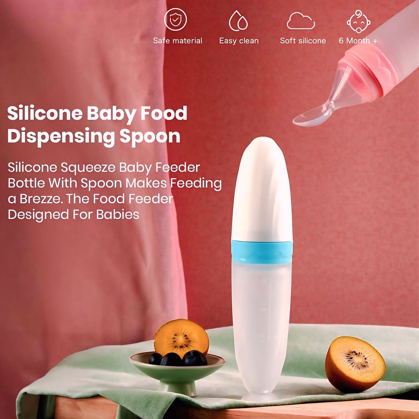 Easy-Feed Baby Squeeze Spoons