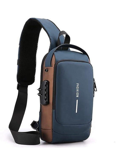 🚀 UrbanGear Smart Sling Bag - Waterproof USB Charging.